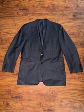 Canali Men's 100 Wool Pinstripe Blazer Suit Jacket Size 42R Made in Italy