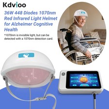 1070nm 4 Independent Zones NIR Light Therapy Helmet 448 Diodes for Alzheimer US
