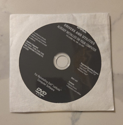 Dell Drivers & Utilities Reinstallation Discs for Latitude (GM889 rev A08)