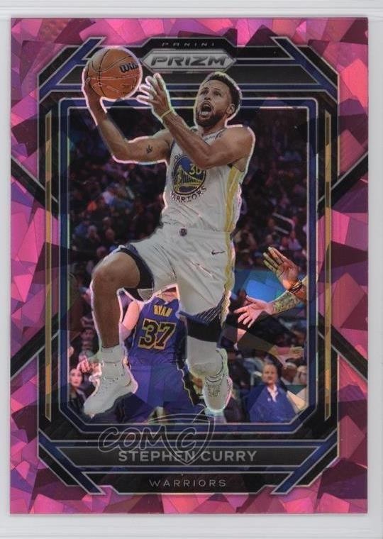 2022-23 Panini Prizm Pink Ice Prizm Stephen Curry #101 3gq