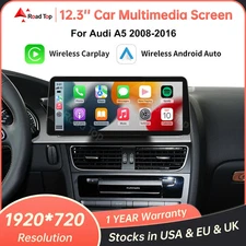 12.3 inch Ultra-thin Linux Touch Screen Car Multimedia with Wireless CarPlay