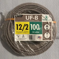 100 ft 12/2 UF-B Copper Wire (Outdoor)