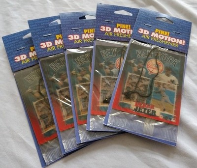 3D Motion Pine Air Freshener New York Yankees Derek Jeter Lot Of 5