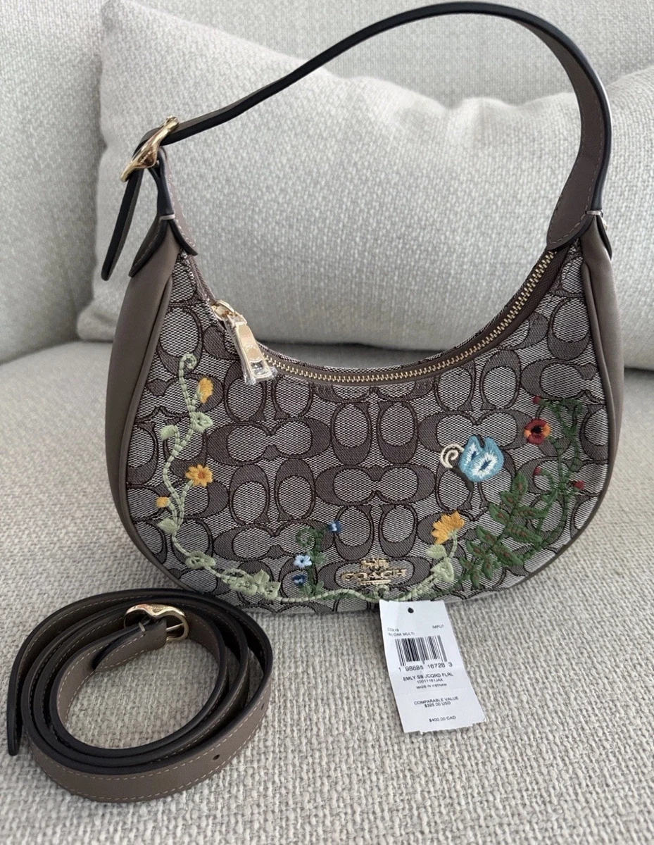 Coach Embroidered Shoulder Bag Bags & Handbags for Women for sale