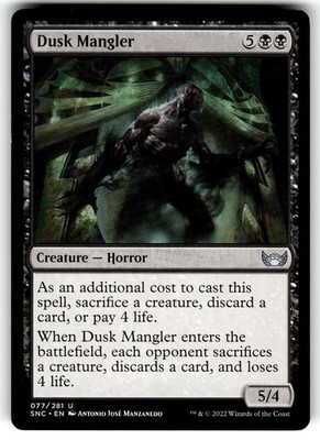MTG Streets of New Capenna Card 077/281 UC Dusk Mangler