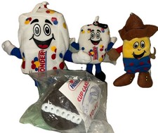Juego de Peluche Wonder Bread Freddy the Fresh Guy & Twinkie the Kid 2003 de Colección yo-yo. B3