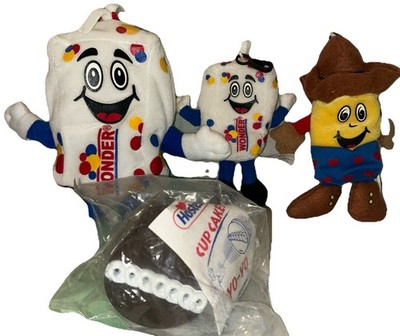Vtg 2003 Wonder Bread Freddy the Fresh Guy & Twinkie the Kid Plush Set yo-yo. B3