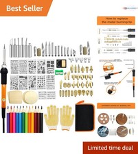 Wood Burning Kit 110pcs with Adjustable Temp Carving Embossing Soldering Tools