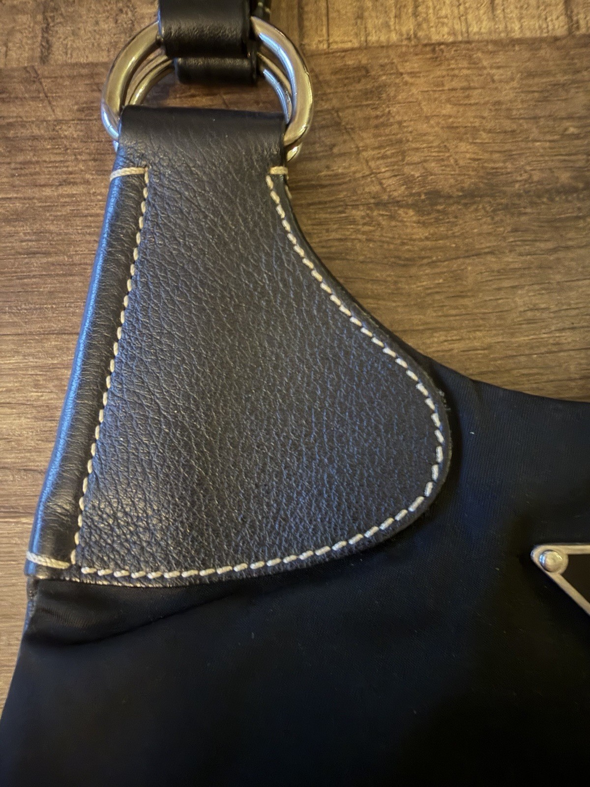 Prada Nylon Top Handle Bag With Matching Wallet thumbnail 3