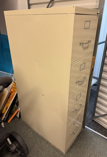 Steelcase 4 Drawer Vertical File Cabinet 52"H, 28.5"D, 15W W/lock Local Pickup