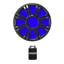 Kicker 12" 350 Watt Max Power Weather-Proof Multicolor LED Charcoal Subwoofer