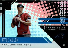 2018 Panini Unparalleled #287 Kyle Allen RC - FB