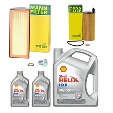 MANN OIL AIR FILTER SERVICE KIT 7L SHELL HX8 FOR BMW 730d MSPORT F01 3.0 12-15