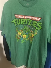 2013 Viacom International Nickelodeon TMNT Green Shirt 