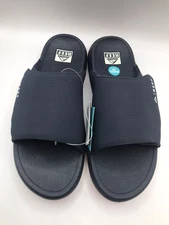 MEN'S REEF NAVY/WHITE/ORANGE SWELL CRUISER SLIDE SANDAL W/BOTTLE OPENER SIZE 11