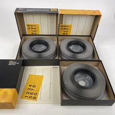 Kodak Carousel Transvue 140 Slide Trays in Boxes Lot of 3