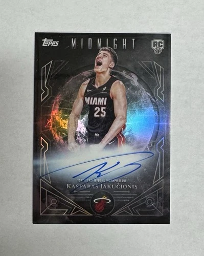 Kasparas Jakucionis 2025-26 Topps Midnight Sun Auto #MSR-KJ Rookie