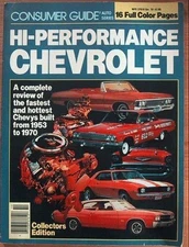 HI-PERFORMANCE CHEVROLET by CONSUMER GUIDE 1981 - REVIEW  1953-1970