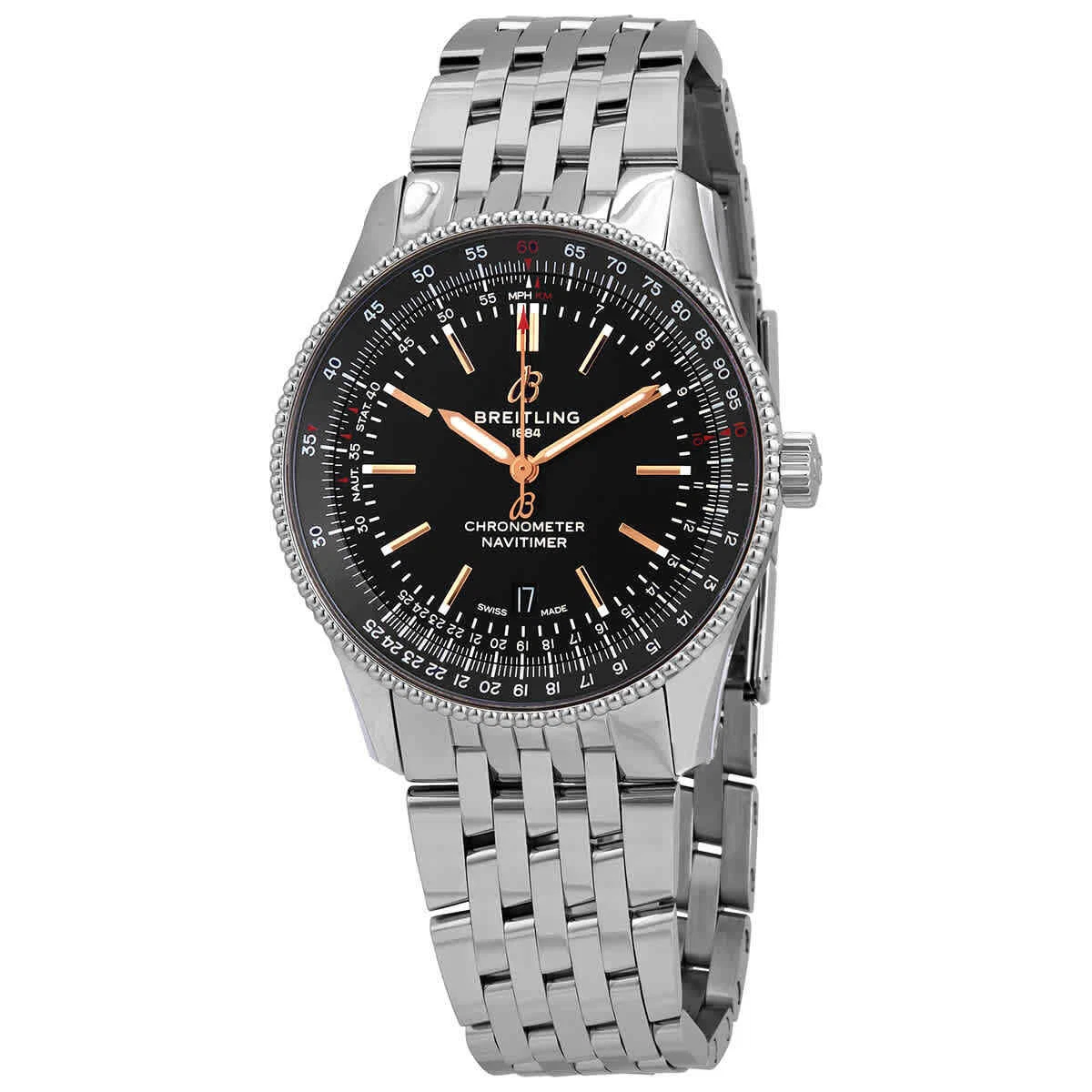 Breitling navitimer black hotsell dial men's automatic watch
