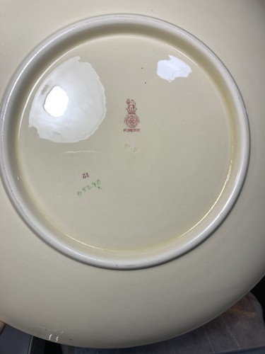 Royal Doulton Red Pomeroy Large Serving Platter Dish 15” One Chip Edge See Pics - Picture 9 of 11