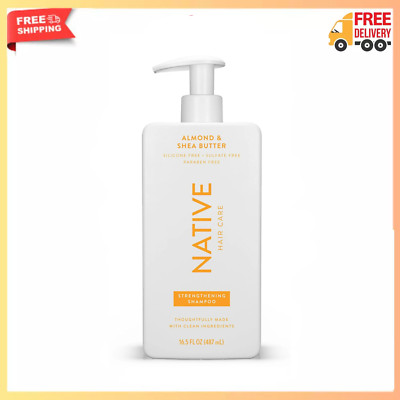Native Strengthening Shampoo, Almond & Shea Butter, Replenishing Hair, 16.5 oz