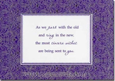 Ring in the New Designer Greetings New Year Card