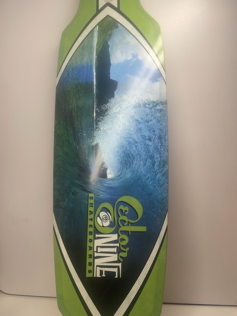 Sector 9 ロングボード グラフィックデッキ Sector Nine Longboard Skateboard 38” X 9” Ocean Wave Beach Design