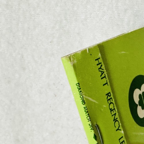 Vintage Hyatt Regency Lexington hotel matchbook Green Chartreuse Unused Drawing - Picture 6 of 6