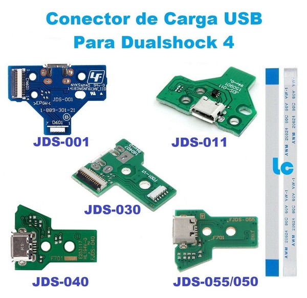 Placa Conector De Carga USB Dualshock 4 - JDS 001 011 030 040 050 055 - FLEX