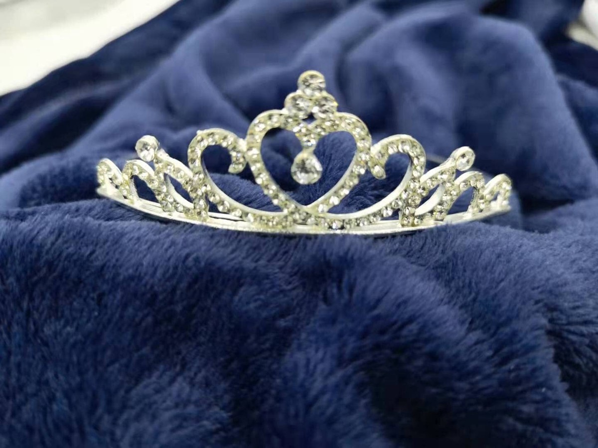 Tiara Corona Di Cristallo Per Matrimonio - Principessa, Con Pietre Lucenti, Regalo Per Feste E Compleanni - Foto 5