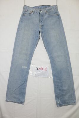 Levi's 501 Repair Gebraucht (Cod.D1802) W30 L34 Denim Jeans Customized