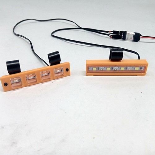 LED Headlight Rear Light Strap For Axial RBX10 RYFT RC Crawler RC Switch Channel - Picture 3 of 14
