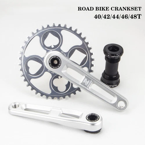 165mm 170mm Road Bike Crank Arm 40 42 44 46 48T Chainring 12 Speed Crankset - Picture 2 of 48