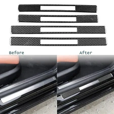 Carbon Fiber Door Sill Cover Panel Trim For Mercedes-Benz S-Class W223 2021-up
