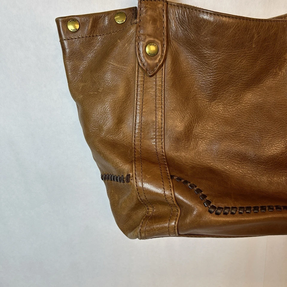 Frye 1863 Bag Womens Brown Leather Melissa Tote Shoulder Purse - Image 4 of 4