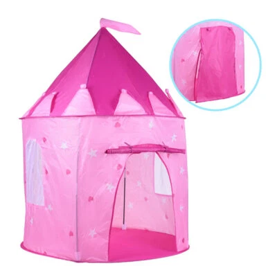 MURAGO Rosa Prinzessinnen Spielzelt für Kinderzimmer Mädchen Pop up Indoor Outdoor Zelt