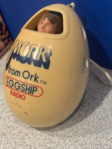 Vintage 1979 Concept 2000 Mattel Mork From Ork Eggship AM Radio IOB Tested Works - Picture 7 of 9