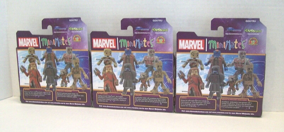 Marvel Minimates GALAXY ROCKET GROOT DRAX STAR Lord YONDU TRU — 第 3/4 张图片