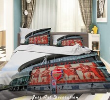 3D Arsenal Football Club Stadium Quilt Cover Set Duvet Cover Bedding Pillowcases