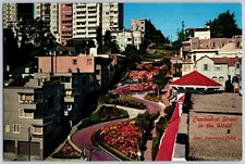 Postcard Oversize Crookedest Street San Francisco CA Photo Lionel Bridge