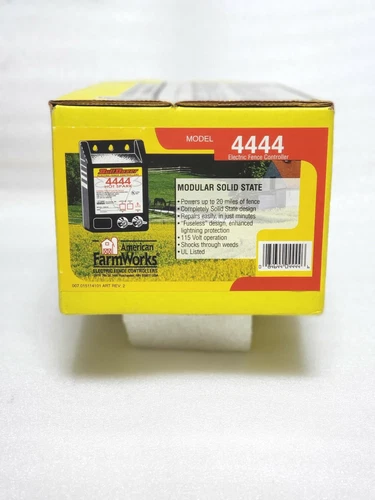 AMERICAN FARMWORKS Model  4444 Range 20 Mile AC Power Electric Fence Controller 