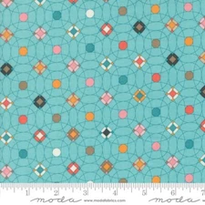 Sunday Brunch Geometrics Dots Mint Tea by BasicGrey for MODA 1/2 Yard