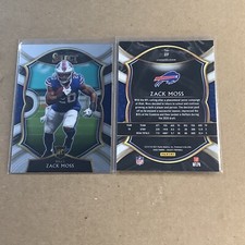 2020 Panini Select - Concourse #69 Zack Moss Rookie Card (RC) A-55. rookie card picture