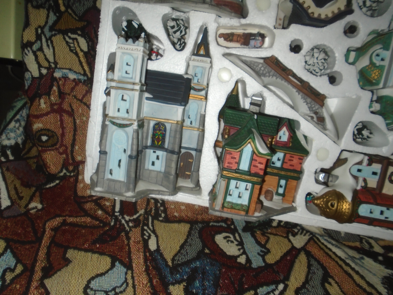 Christmas Kirkland Signature Lighted Victorian Village 59979 1996 eBay