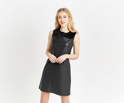 oasis leather dress Oasis Women's Occasion High Neck Metallic Ruched Mini Dress in Pewter | Size: 4