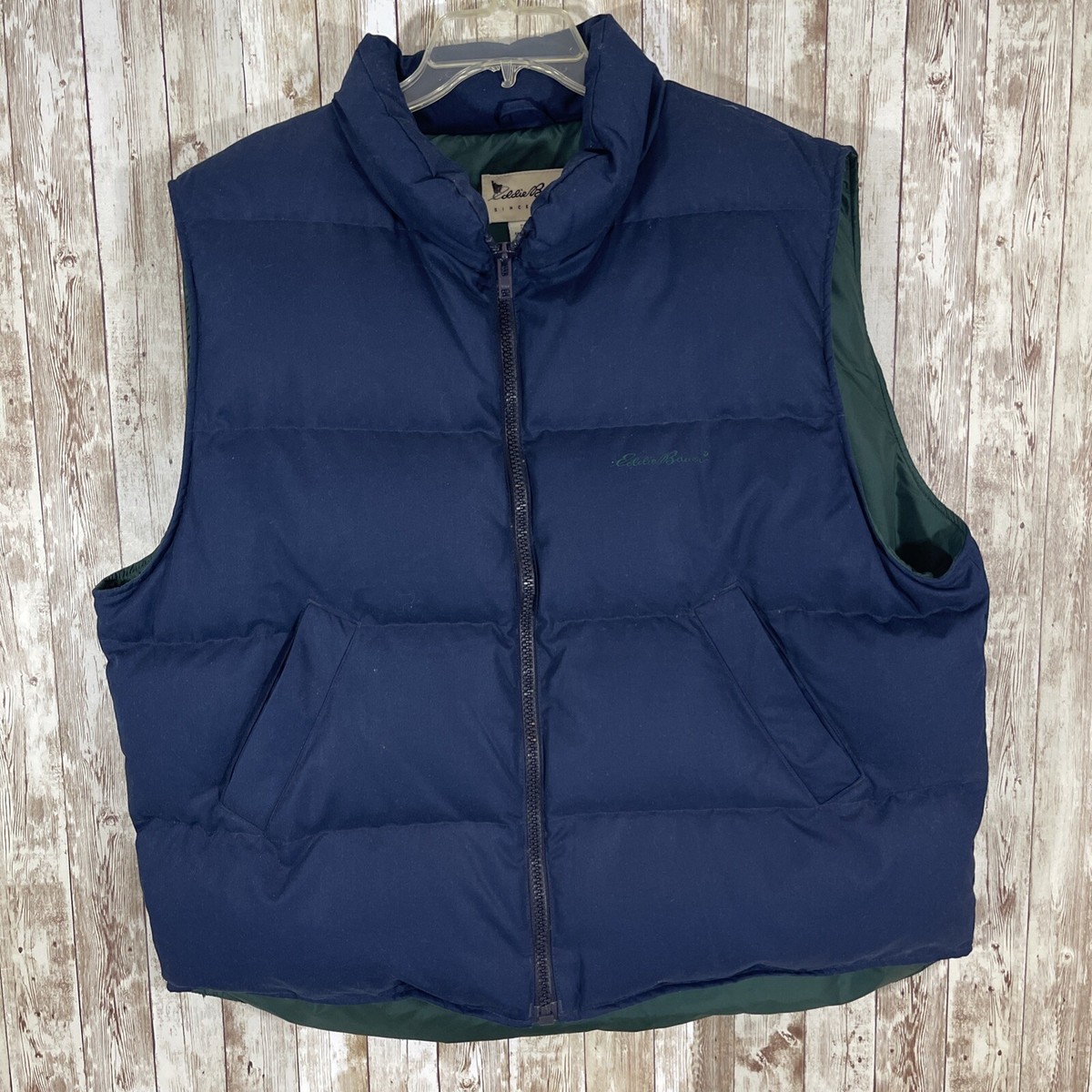 70〜80’s Eddie Bauer goose down vest VTG 80s Eddie Bauer Goose Down Puffer Vest Full Zip Men's