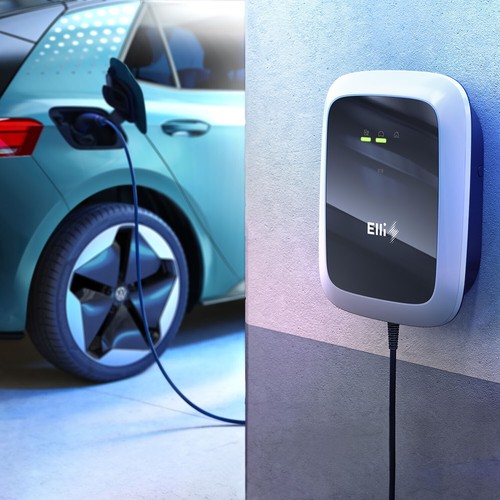 Elli Charger Pro Wallbox con Cavo 7,5m, Tipo2, App, WLAN, LTE, MID Contatore di Alimentazione - Foto 3 di 7