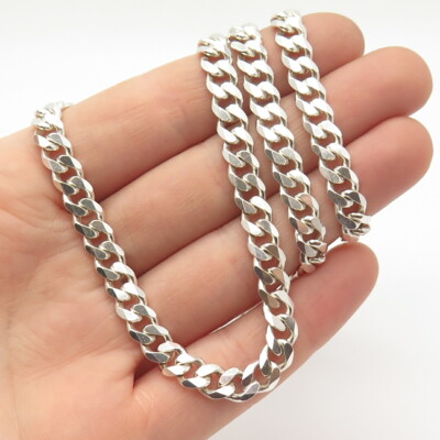 Collana Con Catena A Maglie Cubane In Argento 925 Da 4 Mm - Foto 4