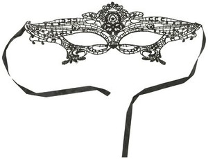 Redape 6 Pack Sexy Venetian Masquerade Lace Eye Mask, Black