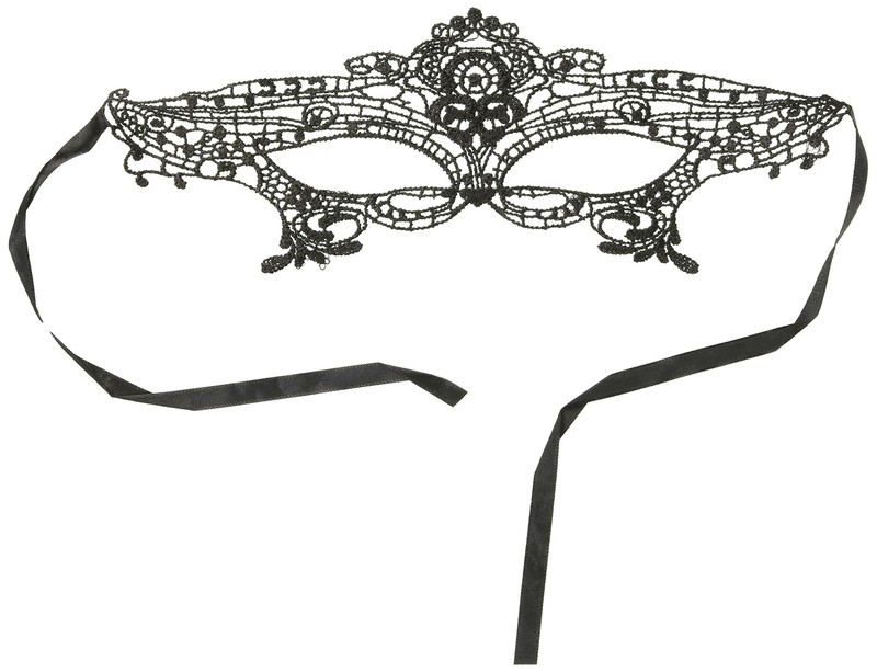 Redape 6 Pack Sexy Venetian Masquerade Lace Eye Mask, Black